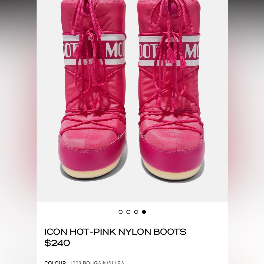 Pink moon boots